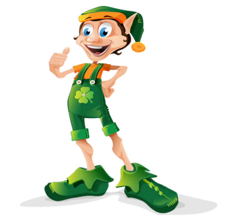 Nurmikkotonttu lastenhuone vinyylimatto - Tenstickers