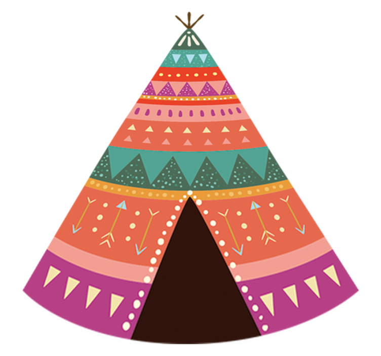 Lastenhuone vinyylimatto intialainen pääty - Tenstickers