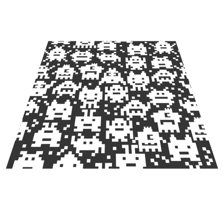 Pelihirviöt lastenhuone vinyylimatto - Tenstickers