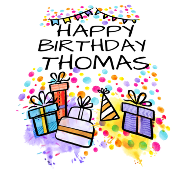 Lastenhuone vinyylimatto syntymäpäiväonnittelut - Tenstickers