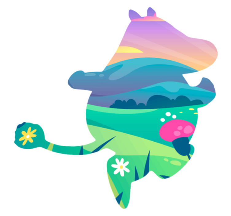 Muumi-maailma lastenhuoneen vinyylimatto - Tenstickers