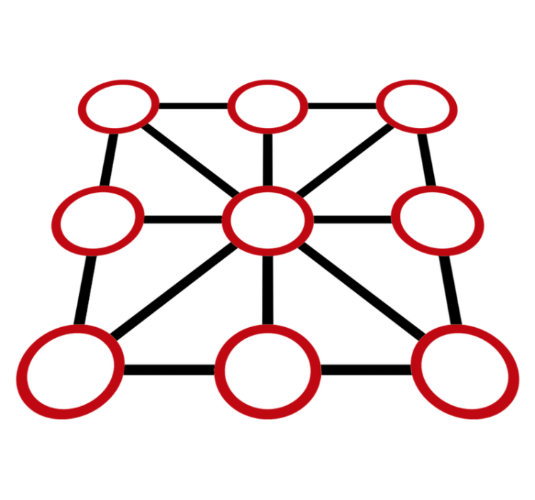 Kolme riviä peli vinyylimatto - Tenstickers