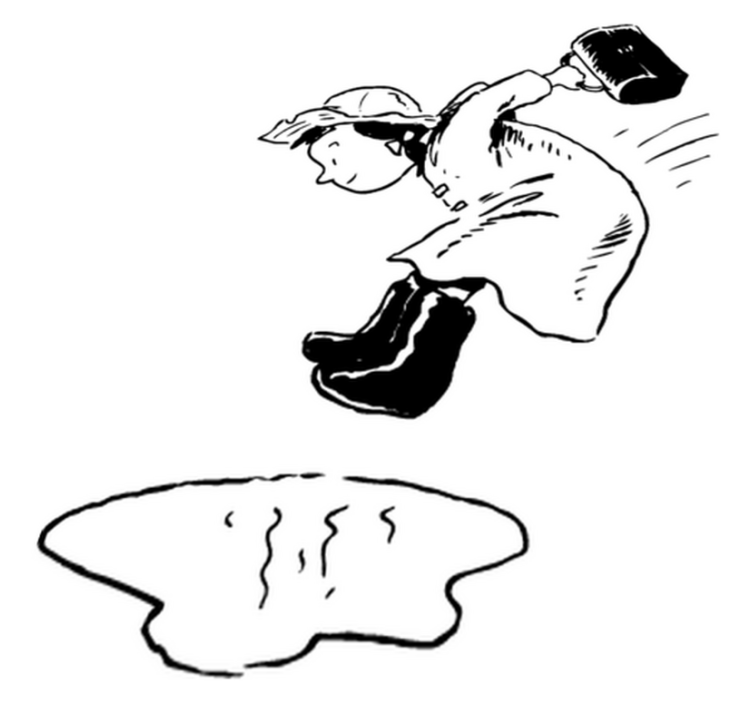 Lastenhuone vinyylimatto vesilätäkköhypyllä - Tenstickers