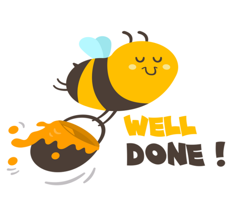 Ahkerat mehiläiset lastenhuone vinyylimatto - Tenstickers