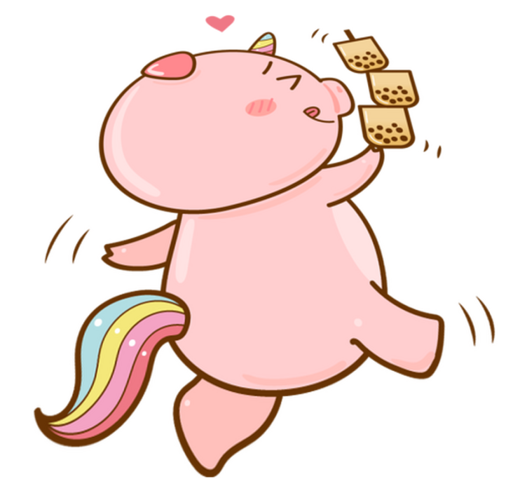 Satupeppu yksisarvinen lastenhuone vinyylimatto - Tenstickers