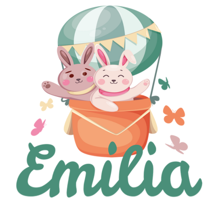 Lastenhuone vinyylimatto mukautetut puput ilmapalloissa - Tenstickers