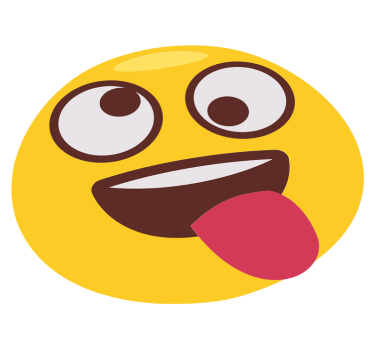 Leikkisät emojit lastenhuone vinyylimatto - Tenstickers