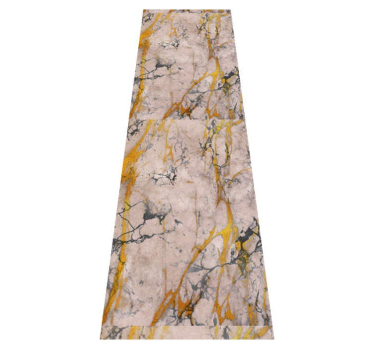 Lämmin kultamarmorikylpyhuoneenvinyylimatto - Tenstickers