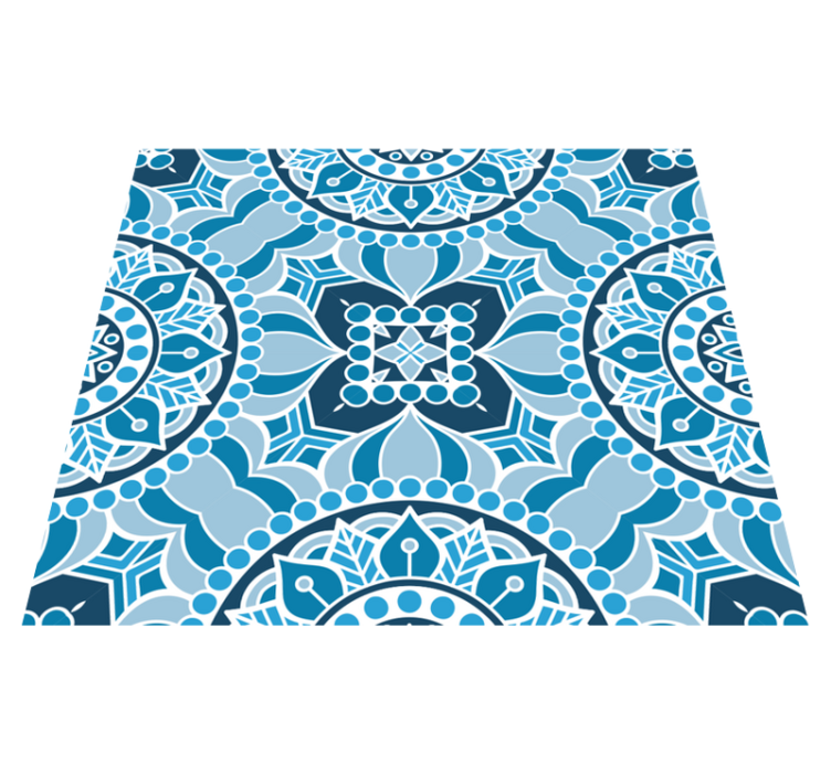 Mandala-tyylinen kylpyhuoneen vinyylimatto - Tenstickers