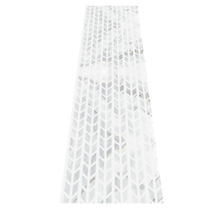 Pienet kultaiset marmorilaatat kylpyhuoneen vinyylimatto - Tenstickers