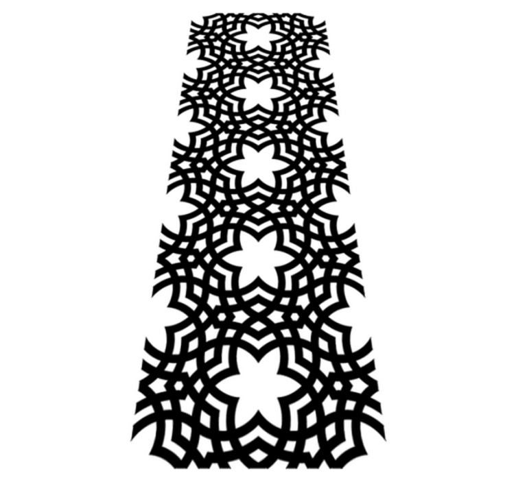 Saracena tekstuurilla varustettu kylpyhuoneen vinyylimatto - Tenstickers