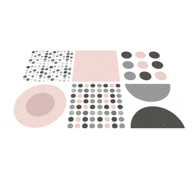 Skandinaavinen rebekka-laatta kylpyhuoneen vinyylimatto - Tenstickers