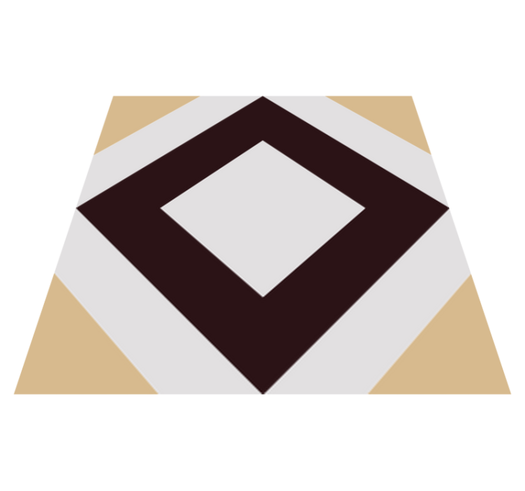 Neliömäinen vintage-betonikuvio kylpyhuoneen vinyylimatto - Tenstickers