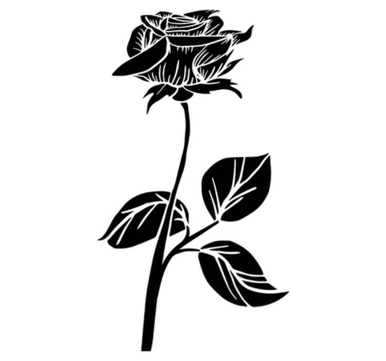 Kylpyhuoneen vinyylimatto ruusukuvioisella suojalla - Tenstickers