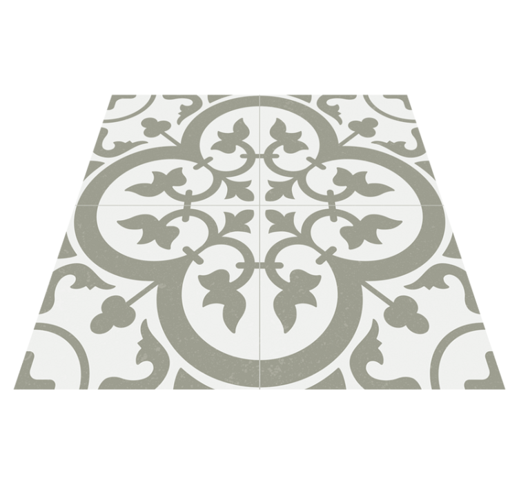 Keittiön vinyylimatto ikivihreä sumu azulejo - Tenstickers