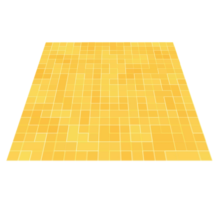 Kultainen mosaiikkikuosi keittiön vinyylimatto - Tenstickers