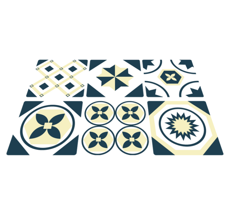 Alionsa laattamainen keittiön vinyylimatto - Tenstickers