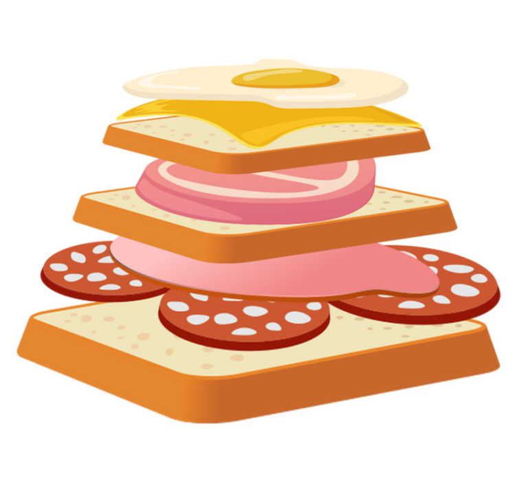 Francesinha keittiön vinyylimatto - Tenstickers