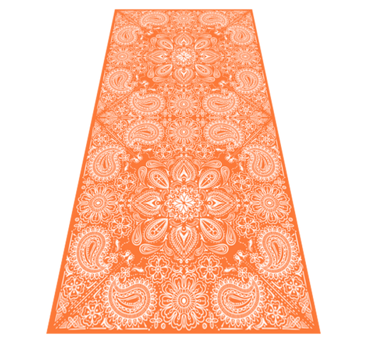 Paisley-laattakuviovinyylimatto - Tenstickers