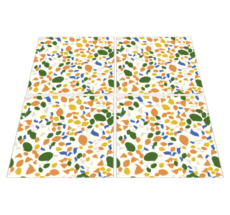 Piastrelle terrazzo keittiön vinyylimatto - Tenstickers
