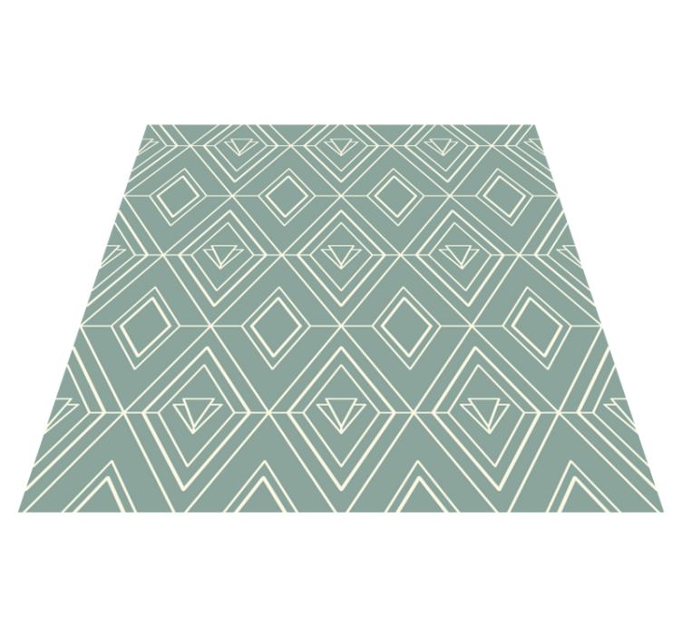 Keittiön vinyylimatto art deco geometrinen kuvio - Tenstickers