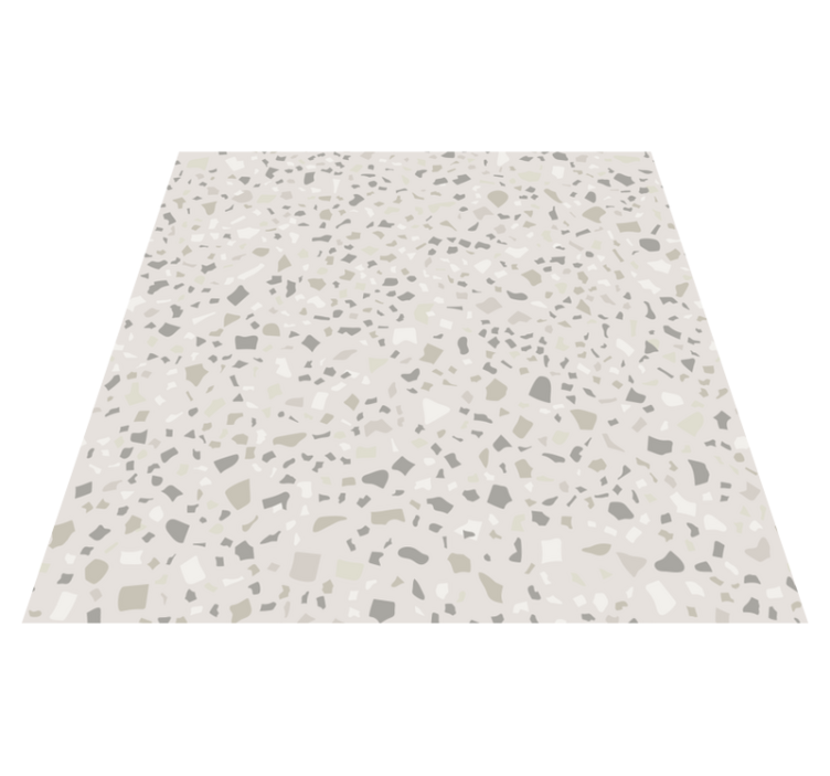 Keittiön vinyylimatto harmaa terrazzo - Tenstickers