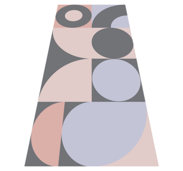 Geometriset ympyräkuviot keittiön vinyylimatto - Tenstickers