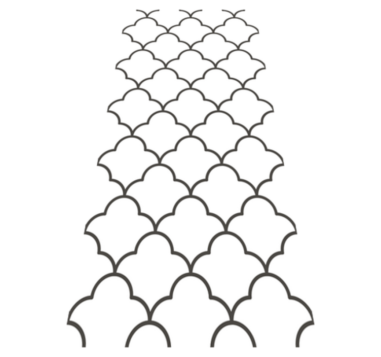 Geometrinen marokkolaistyylinen keittiön vinyylimatto - Tenstickers