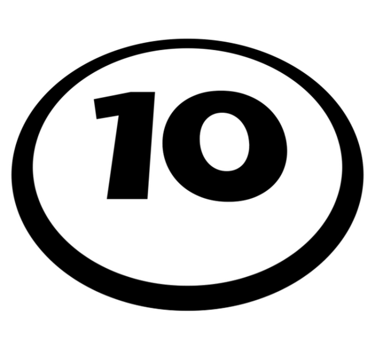 Kilpa-auton numero henkilökohtainen vinyyli matto - Tenstickers