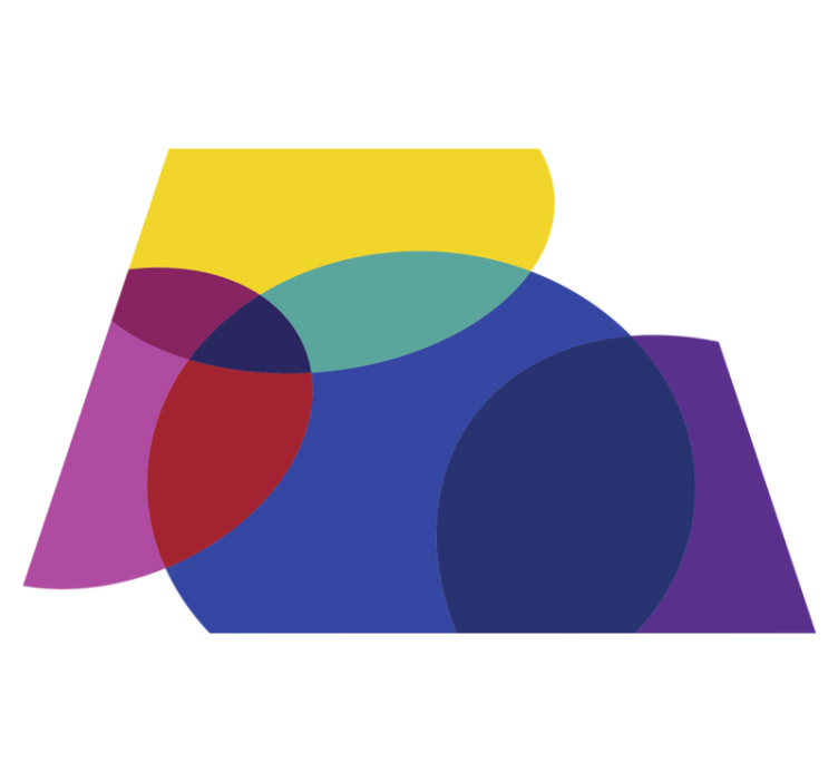 Upea värikäs minimaalinen vinyylimatto - Tenstickers