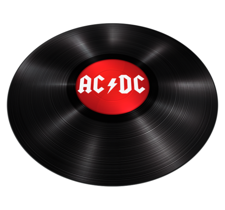 Upea rockmusiikki acdc-vinyylimatto - Tenstickers