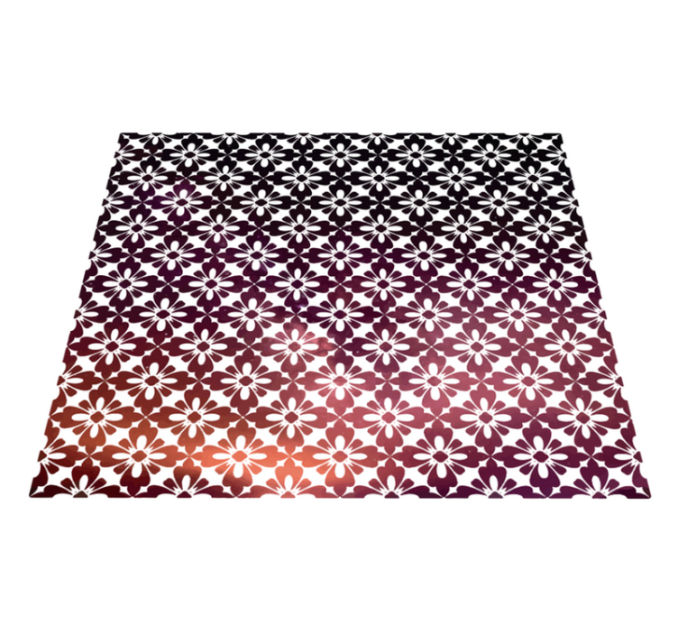 Koristekukkia kukka vinyyli matto - Tenstickers