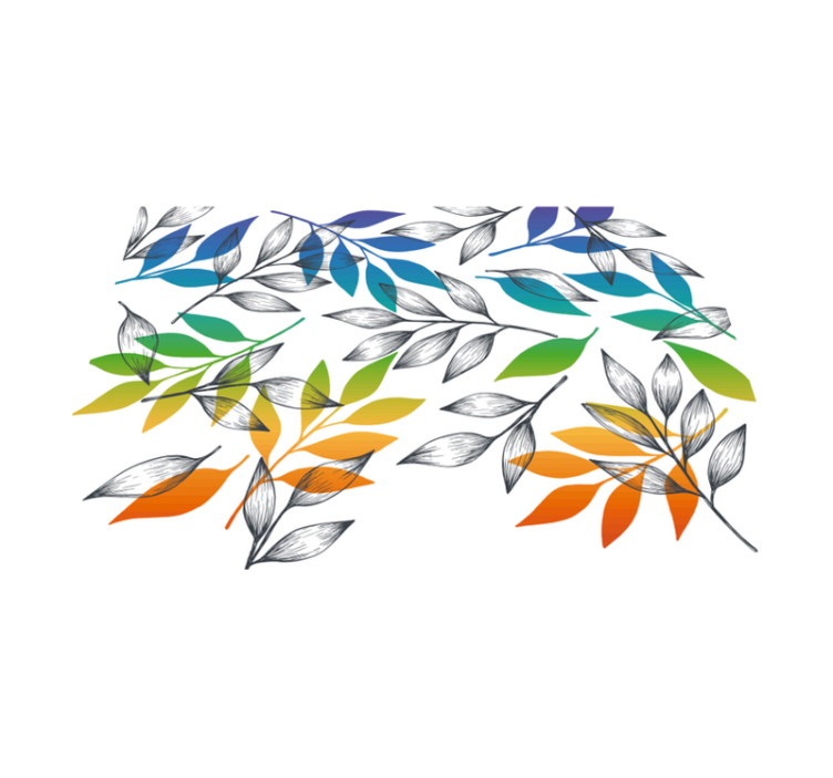 Sateenkaari jättää modernin vinyylimaton - Tenstickers