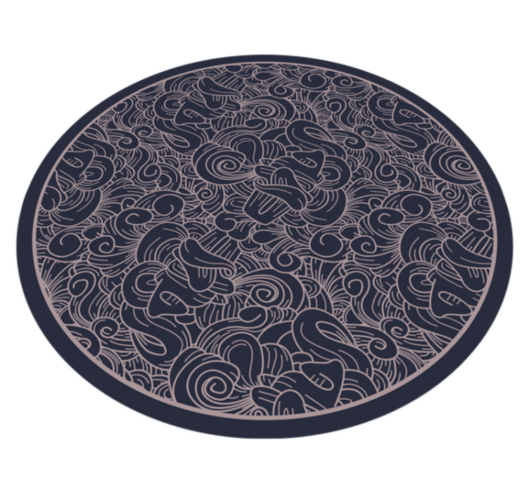 Mandala-pyörre-aihe vinyylimatto mandala - Tenstickers