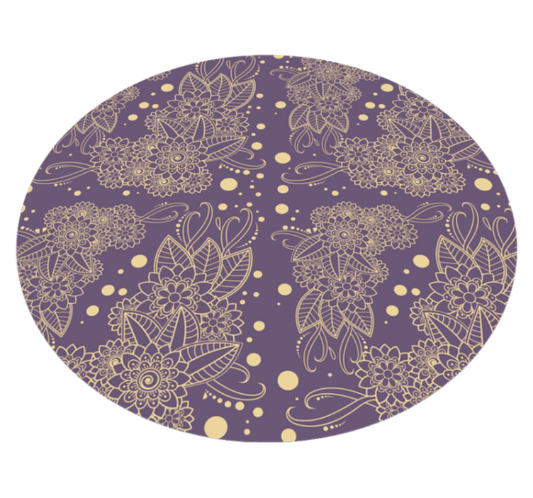 Mandala-aiheinen eleganssi vinyylimatto mandala - Tenstickers