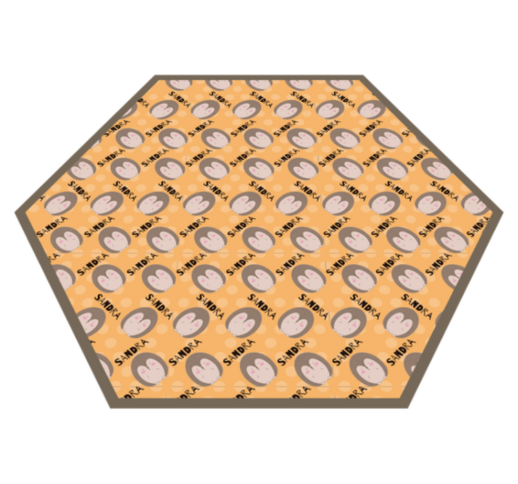 Hieno nimellinen piirretty eläin vinyylimatto - Tenstickers