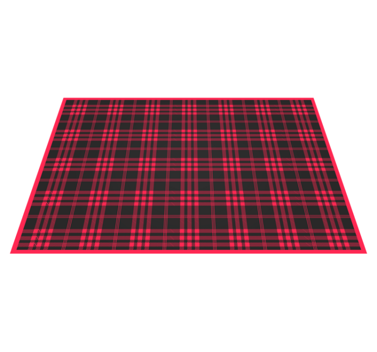 Joulu tartan kuvio jouluinen vinyylimatto - Tenstickers
