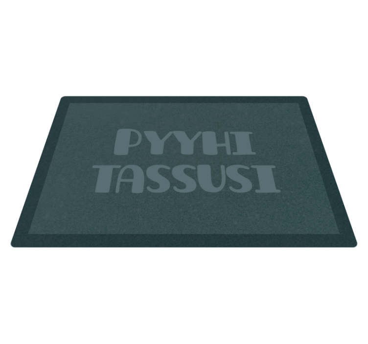 Pyyhi tassut lauseke vinyylimatto - Tenstickers