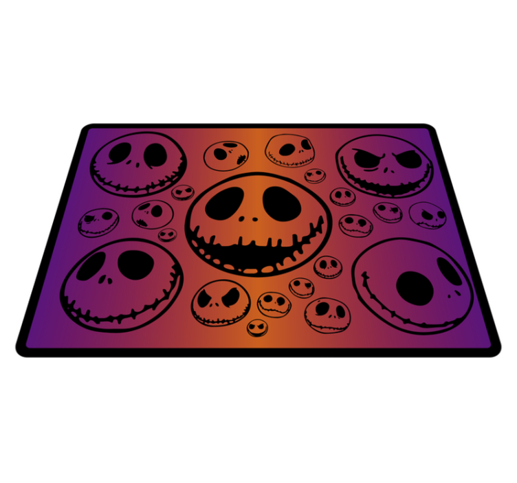 Pelottava kallokuvio halloween vinyylimatto - Tenstickers