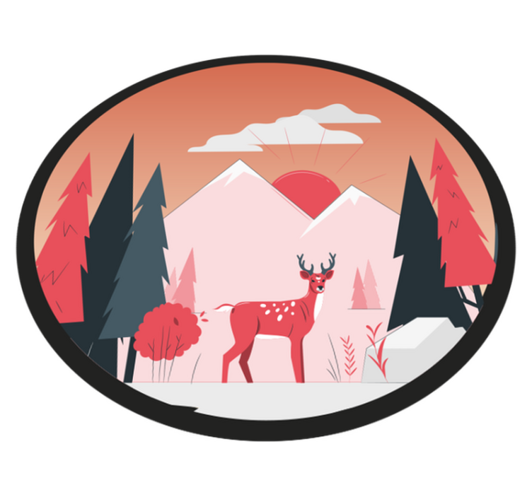 Seesteinen erämaamaisema luonto vinyylimatto - Tenstickers