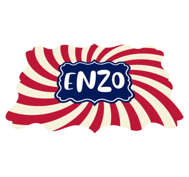 Sirkus nimellä nimi vinyylimatto - Tenstickers