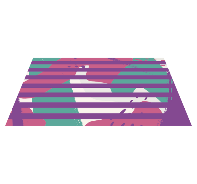Värikäs sekoitus vinyylimatto raidallinen - Tenstickers