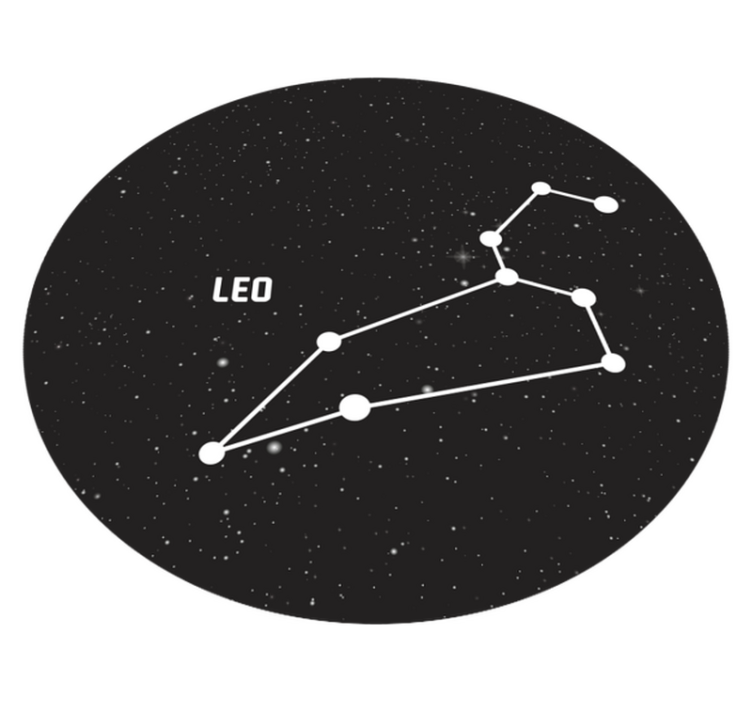 Horoskooppi leo moderni vinyylimatto - Tenstickers