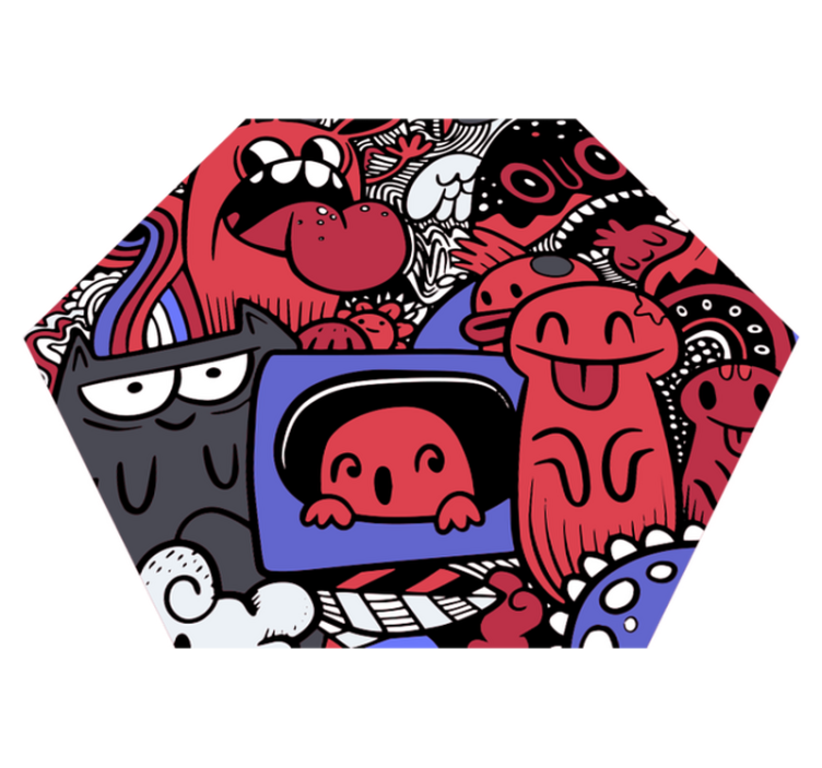 Viileä graffiti teinille vinyylimatto - Tenstickers