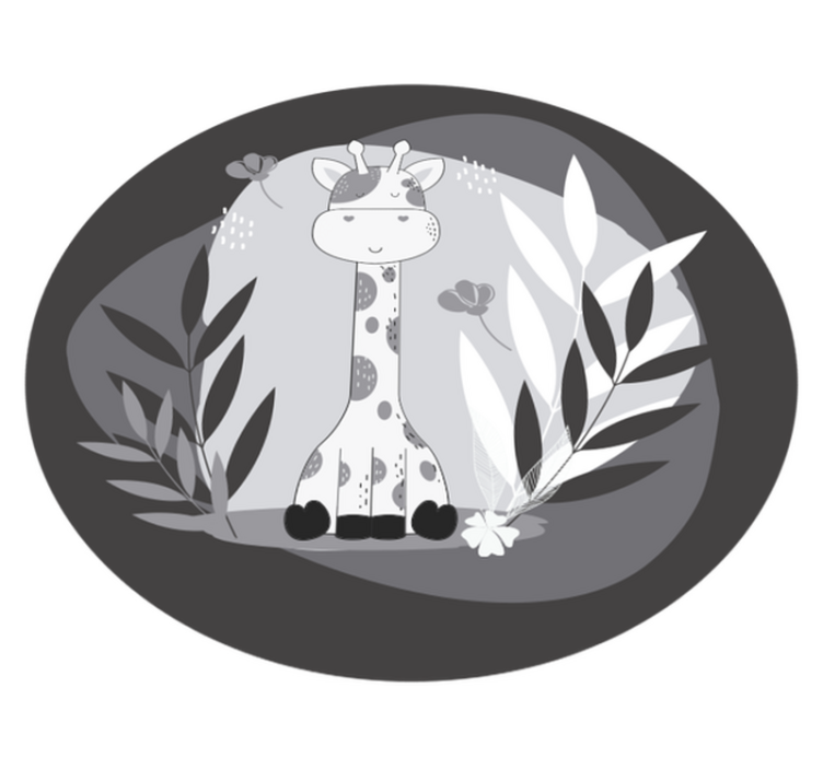 Kirahvi lastentarha teema Vauvan huoneen vinyylimatto - Tenstickers