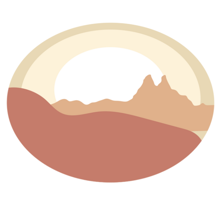 Minimalistinen maisema luonto vinyylimatto - Tenstickers