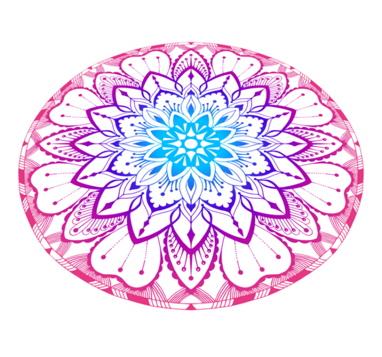 Mandala kuviolevy vinyylimatto mandala - Tenstickers