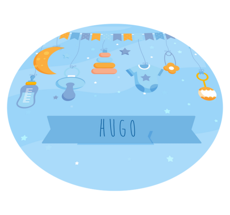 Vauvan huoneen vinyylimatto räätälöitynä sisustuksena - Tenstickers