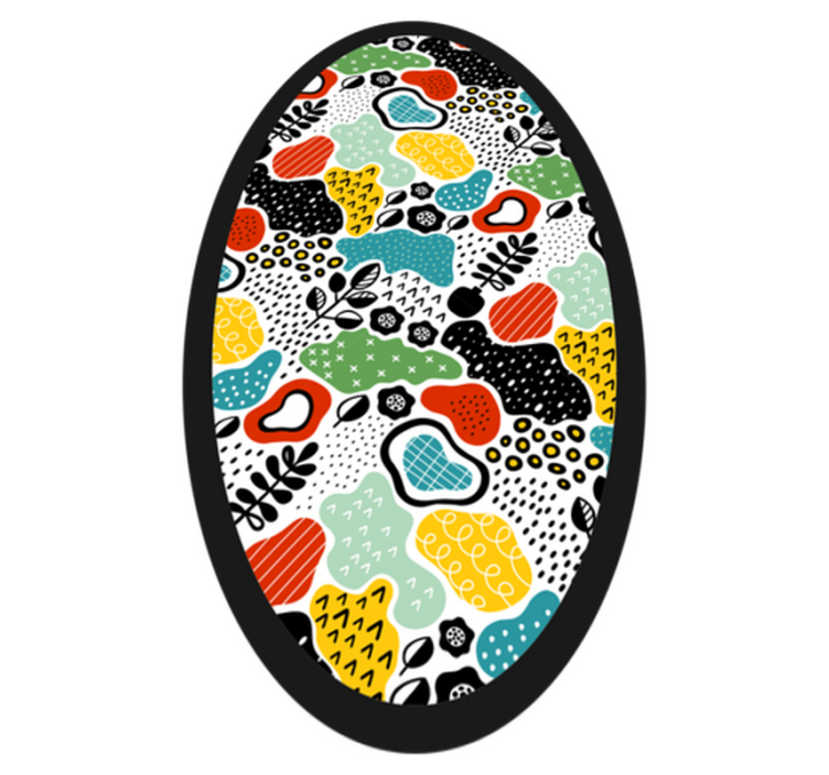 Värikäs luontokuvio luonto vinyylimatto - Tenstickers