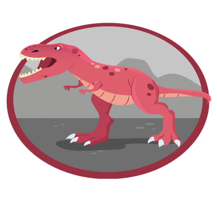 T-rex-kuvitus lapsille Lisää vinyylimattoja lapsille - Tenstickers